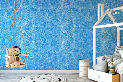 Funny Circles Removable Wallpaper Wall Decor Home Decor Wall Art Printable Wall Art Room Decor Wall Prints Wall Hanging - B786