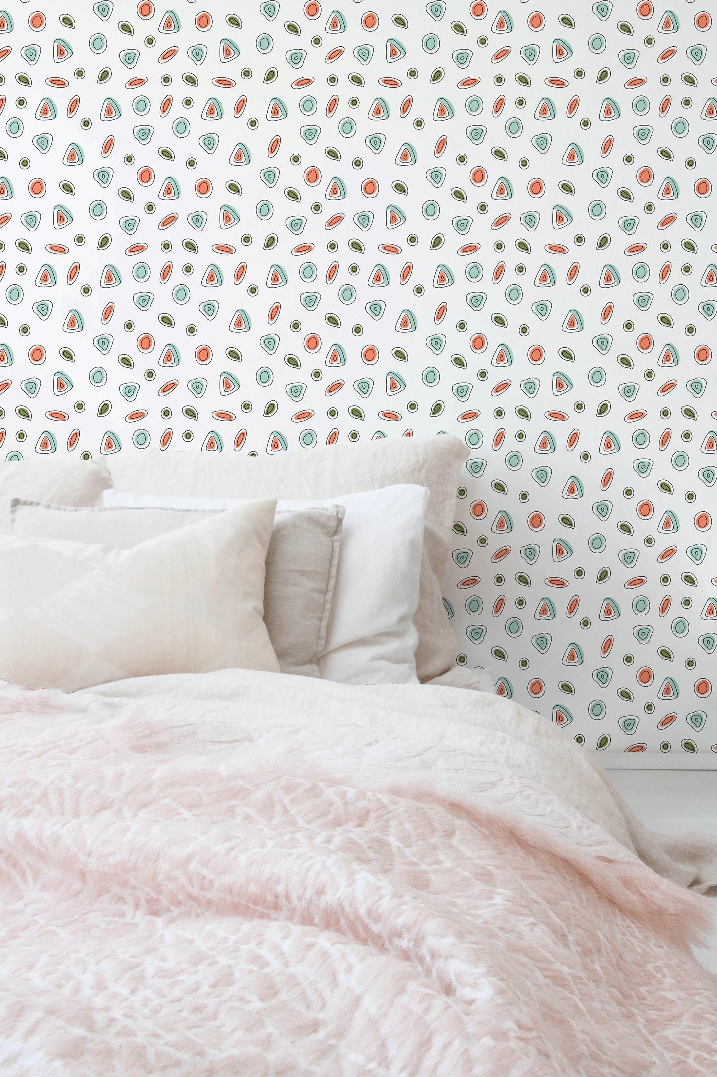 Playful Abstract Pebbles Wallpaper - C031
