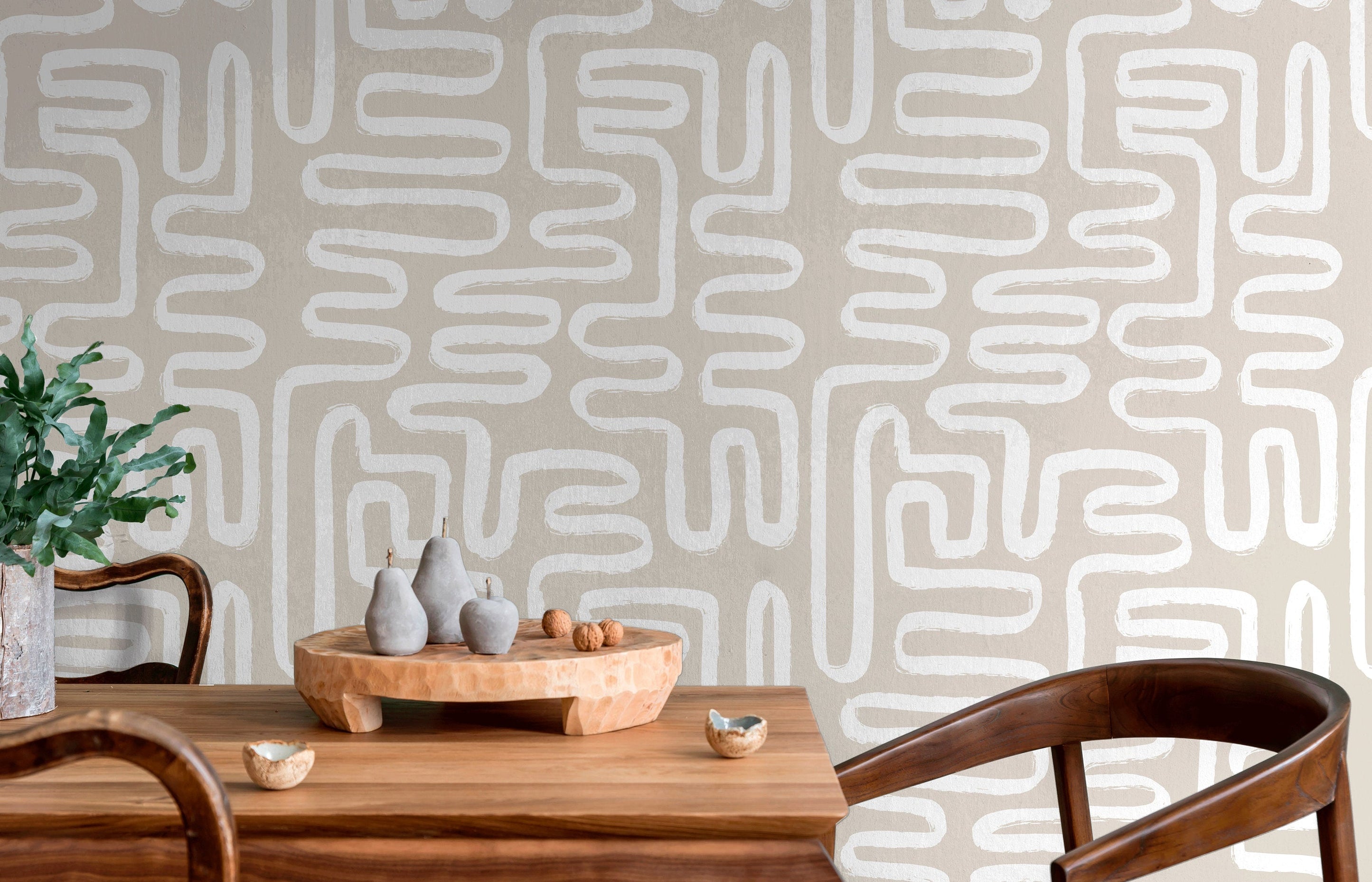 Removable Wallpaper Scandinavian Wallpaper Temporary Wallpaper Vintage ...