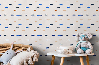 Temporary Wallpaper Removable Wallpaper Peel and Stick Wallpaper Wall Paper Wall - Grunge Herringbone Wallpaper - C150