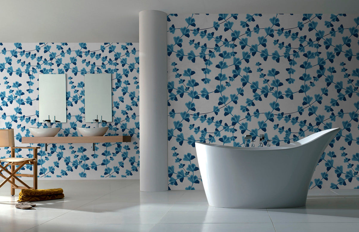 Colorful Floral Wallpaper, Peel and Stick Wallpaper, Removable Wall Decor, Fabric Wallpaper, Removable, Wall Paper Removable - X011