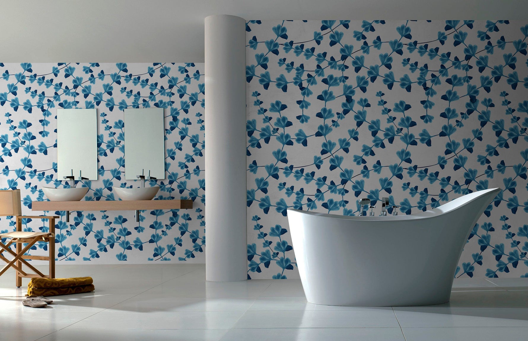 Colorful Floral Wallpaper, Peel and Stick Wallpaper, Removable Wall Decor, Fabric Wallpaper, Removable, Wall Paper Removable - X011