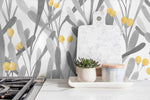 Removable Wallpaper, Temporary Wallpaper, Floral Wallpaper, Peel and Stick Wallpaper, Wall Paper, Boho - X062