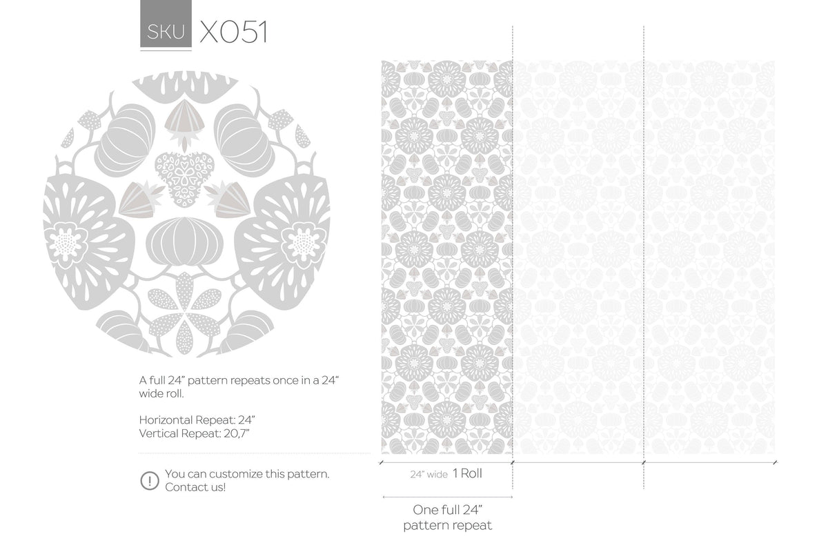 Removable Wallpaper, Minimalistic Wallpaper, Peel and Stick Wallpaper, WallPaper, Art Deco - X051