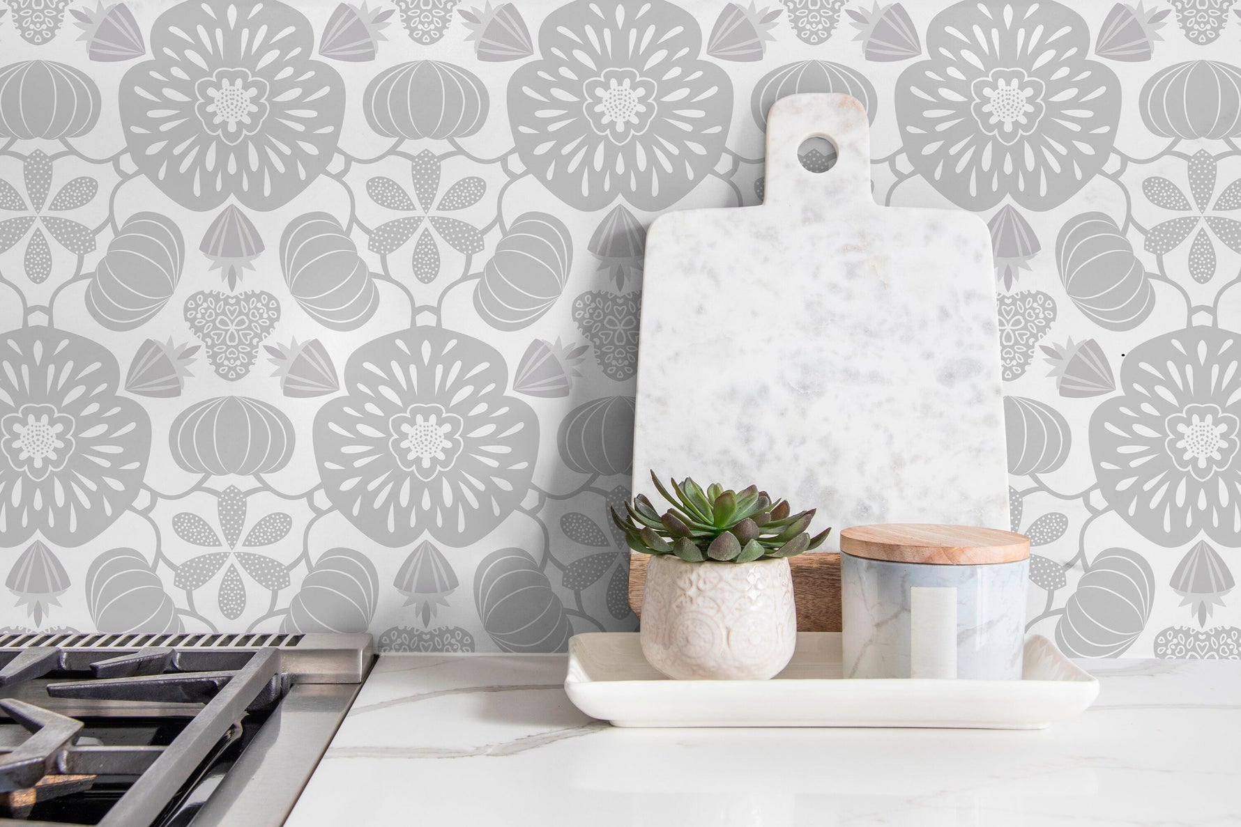 Removable Wallpaper, Minimalistic Wallpaper, Peel and Stick Wallpaper, WallPaper, Art Deco - X051