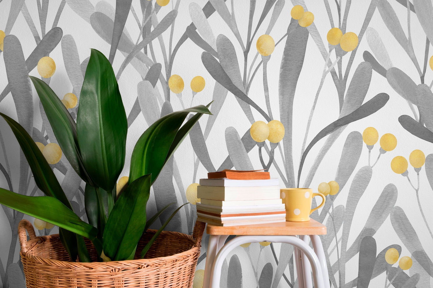 Removable Wallpaper, Temporary Wallpaper, Floral Wallpaper, Peel and Stick Wallpaper, Wall Paper, Boho - X062