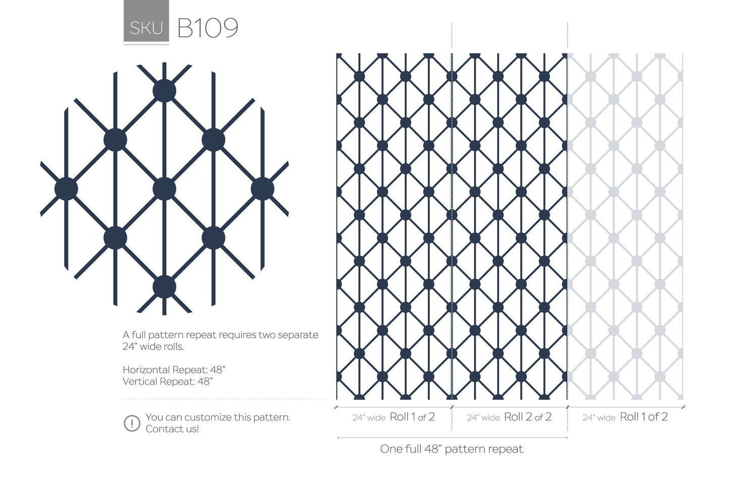 Removable Wallpaper Geometrical Wallpaper Minimalist Geometric Wallpaper Peel and Stick Wallpaper Wall Paper - B109