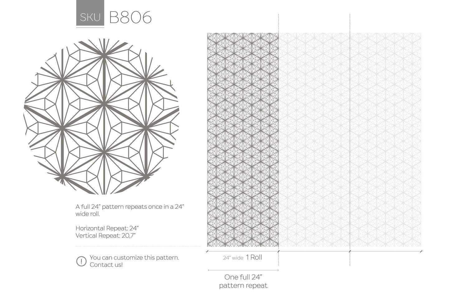 Minimalist Geometric Removable Wallpaper Scandinavian Wallpaper Minimalistic Wallpaper, Peel and Stick Wallpaper, WallPaper, Art Deco -B806