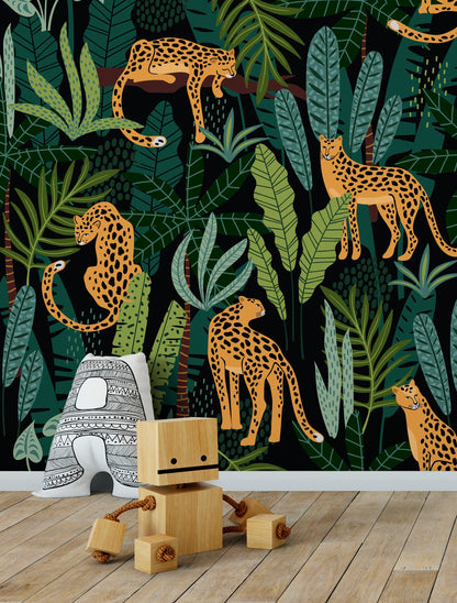 Wallpaper Peel and Stick Wallpaper Removable Wallpaper Home Decor Wall Art Wall Decor Room Decor / Tropical Animal Wallpaper - C316