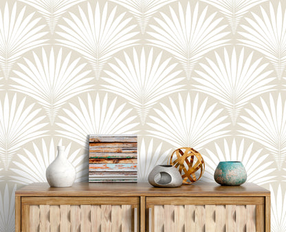 Artisanal Palm Fan Wallpaper - C019