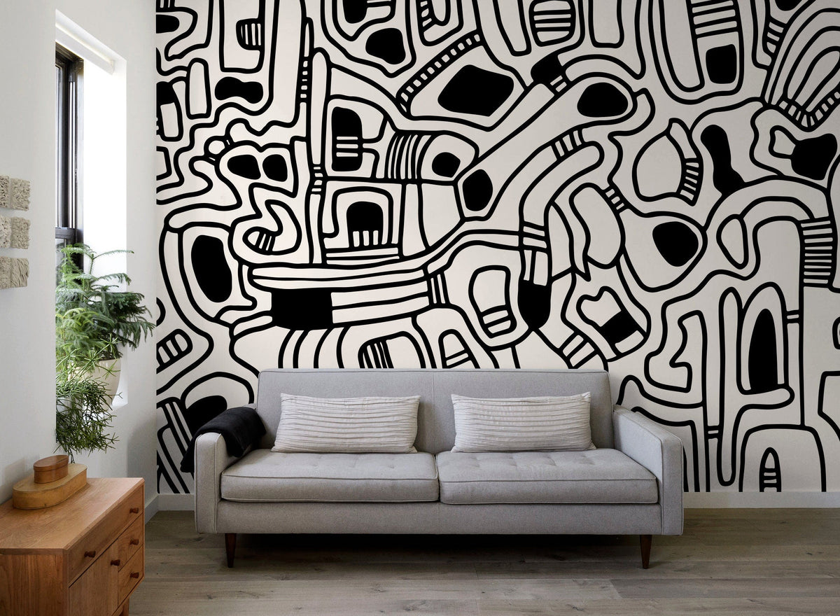 Wallpaper Peel and Stick Wallpaper Removable Wallpaper Home Decor Wall Art Wall Decor Room Decor / Abstract Contemporary Wallpaper - X143