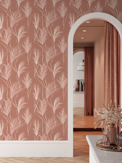 Wallpaper Peel and Stick Wallpaper Removable Wallpaper Home Decor Wall Art Wall Decor Room Decor / Leaves Wallpaper - C352