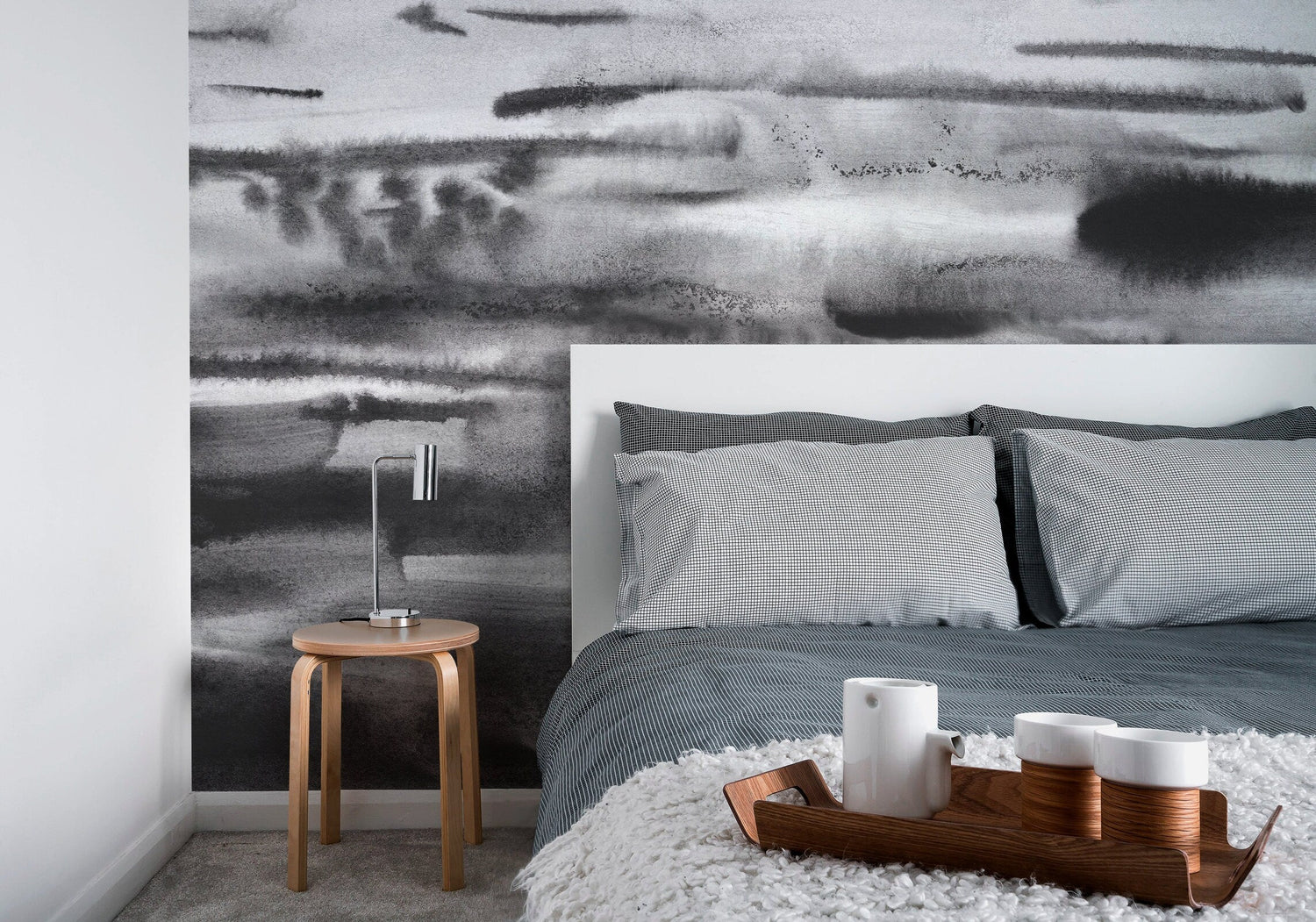 Wallpaper Peel and Stick Wallpaper Removable Wallpaper Home Decor Wall Art Wall Decor Room Decor / Abstract Black and White Wallpaper - X161