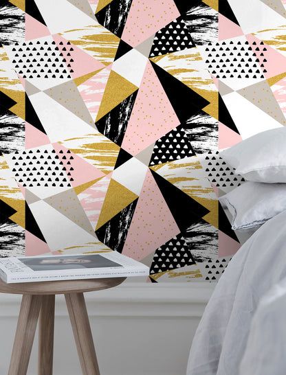 Wallpaper Peel and Stick Wallpaper Removable Wallpaper Home Decor Wall Art Wall Decor Room Decor / Cool Abstract Geometric Wallpaper - A073