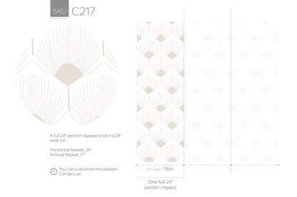 Removable Wallpaper, Temporary Wallpaper, Minimalistic Wallpaper, Peel and Stick Wallpaper, Wall Paper, Boho - C217