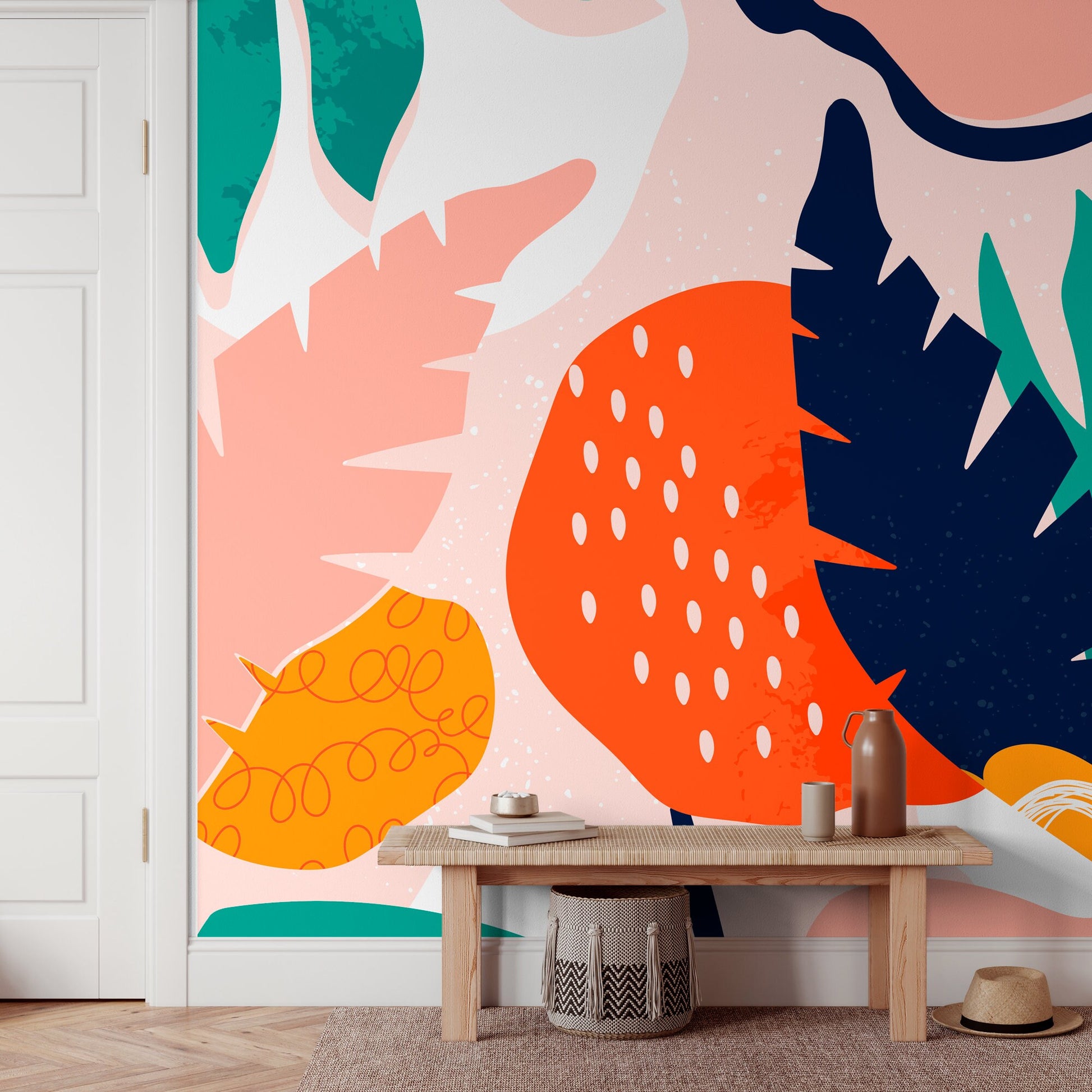 Monstera Wallpaper, Wallpaper, Self-Adhesive, Removable Wallpaper, Leaf Wallpaper, Mural Wallpaper - B533