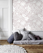 Wallpaper Peel and Stick Wallpaper Removable Wallpaper Home Decor Wall Art Wall Decor Room Decor / Neutral Boho Floral Wallpaper - X180