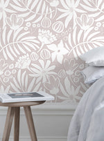 Wallpaper Peel and Stick Wallpaper Removable Wallpaper Home Decor Wall Art Wall Decor Room Decor / Neutral Boho Floral Wallpaper - X180