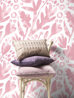 Wallpaper Peel and Stick Wallpaper Removable Wallpaper Home Decor Wall Art Wall Decor Room Decor / Cute Pink Floral Wallpaper - X182