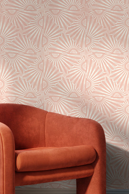 Pink Abstract Modern Wallpaper / Peel and Stick Wallpaper Removable Wallpaper Home Decor Wall Art Wall Decor Room Decor - C736