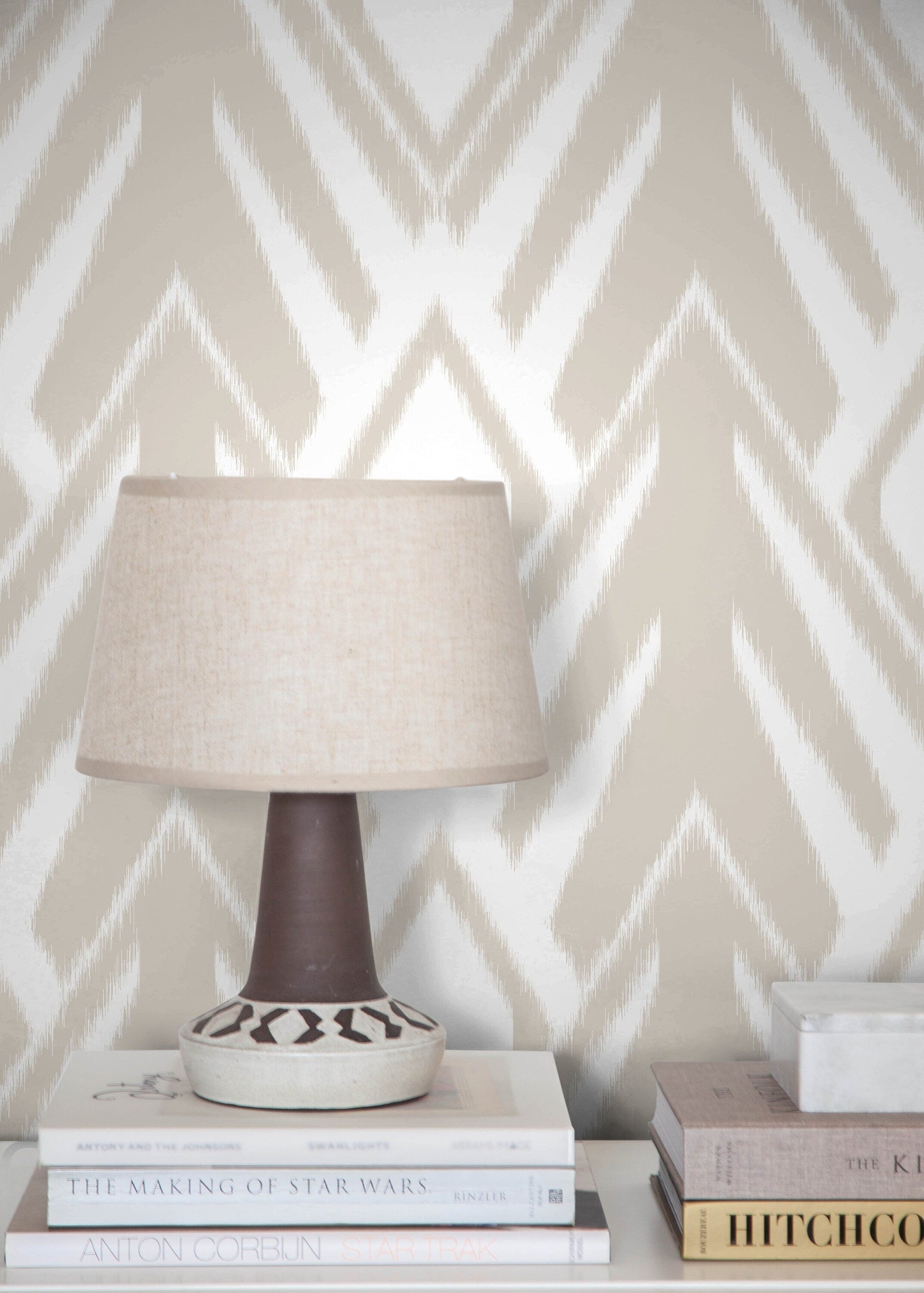 Beige Tribal Boho Wallpaper / Wallpaper Peel and Stick Wallpaper Removable Wallpaper Home Decor Wall Art Wall Decor Room Decor - C751