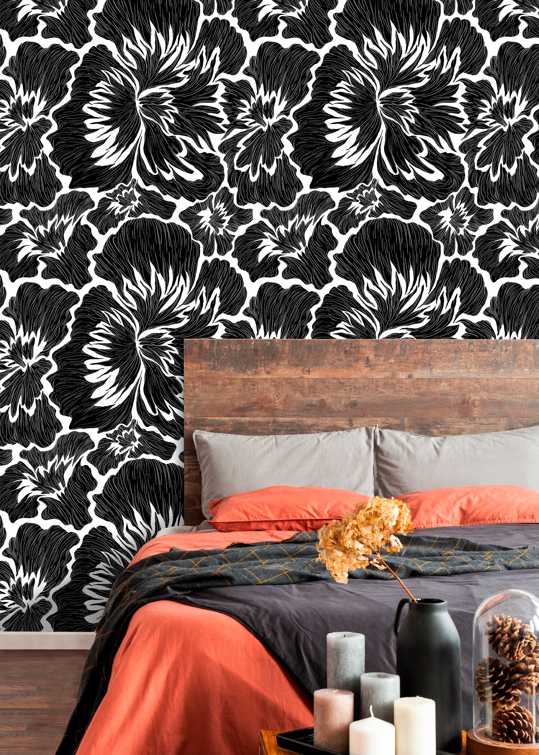 Bold Leaves by Metropolitan Stories - Green - Wallpaper : Wallpaper Direct