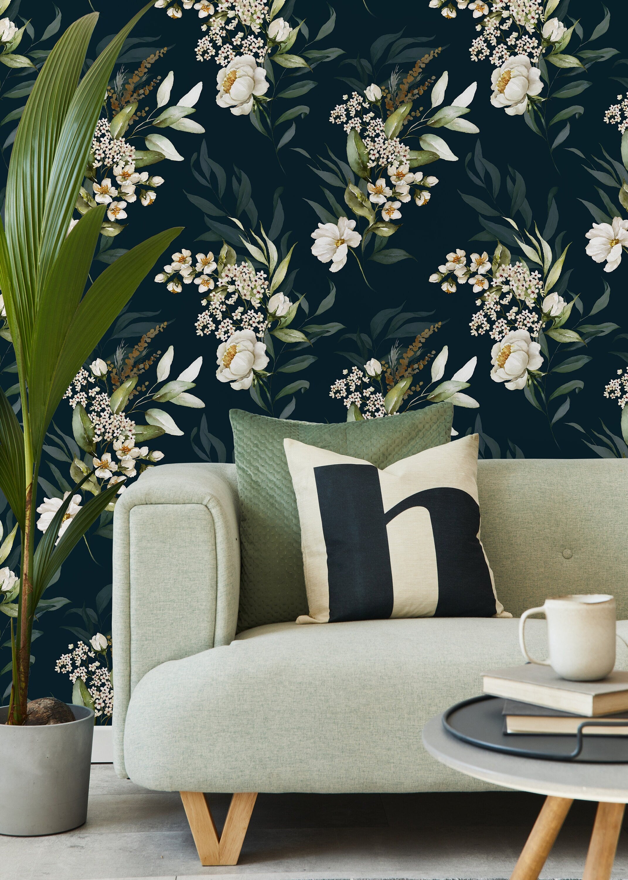 NextWall 3075sq ft Forest Green Vinyl Floral Selfadhesive Peel and Stick  Wallpaper in the Wallpaper department at Lowescom