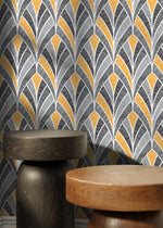 Modern Art Deco Wallpaper / Peel and Stick Wallpaper Removable Wallpaper Home Decor Wall Art Wall Decor Room Decor - D016