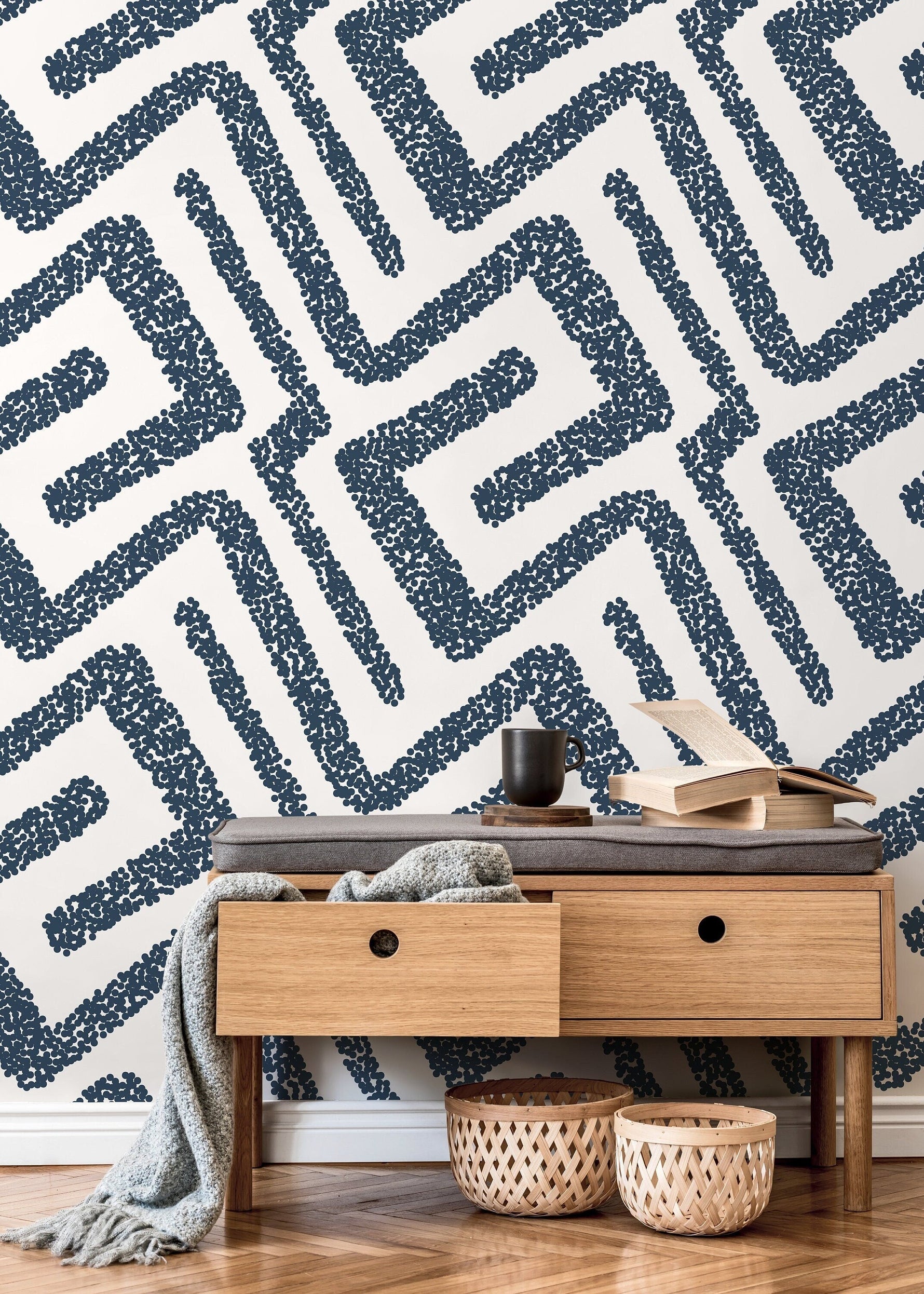 Modern Abstract Wallpaper / Peel and Stick Wallpaper Removable Wallpaper Home Decor Wall Art Wall Decor Room Decor - D046