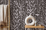 Boho Wildflowers Wallpaper / Peel and Stick Wallpaper Removable Wallpaper Home Decor Wall Art Wall Decor Room Decor - D014