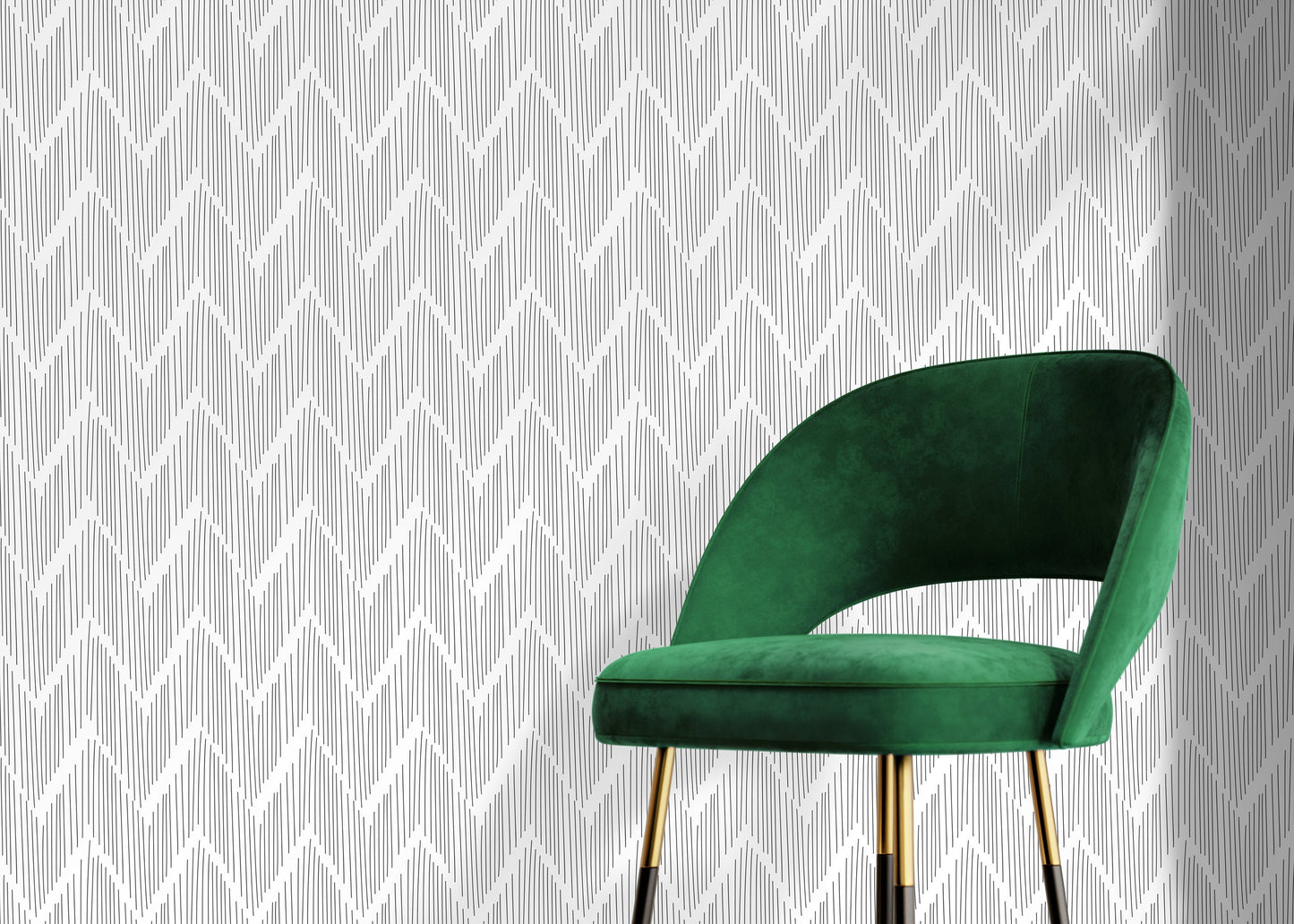 Minimalist Chevron Wallpaper / Peel and Stick Wallpaper Removable Wallpaper Home Decor Wall Art Wall Decor Room Decor - D001