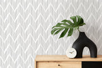Minimalist Chevron Wallpaper / Peel and Stick Wallpaper Removable Wallpaper Home Decor Wall Art Wall Decor Room Decor - D001