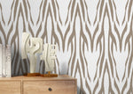 Beige Boho Retro Wallpaper / Peel and Stick Wallpaper Removable Wallpaper Home Decor Wall Art Wall Decor Room Decor - D009