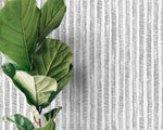 Black and White Boho Striped Wallpaper / Peel and Stick Wallpaper Removable Wallpaper Home Decor Wall Art Wall Decor Room Decor - D010