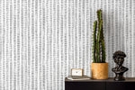 Black and White Boho Striped Wallpaper / Peel and Stick Wallpaper Removable Wallpaper Home Decor Wall Art Wall Decor Room Decor - D010