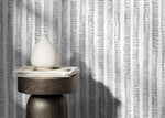 Black and White Boho Striped Wallpaper / Peel and Stick Wallpaper Removable Wallpaper Home Decor Wall Art Wall Decor Room Decor - D010