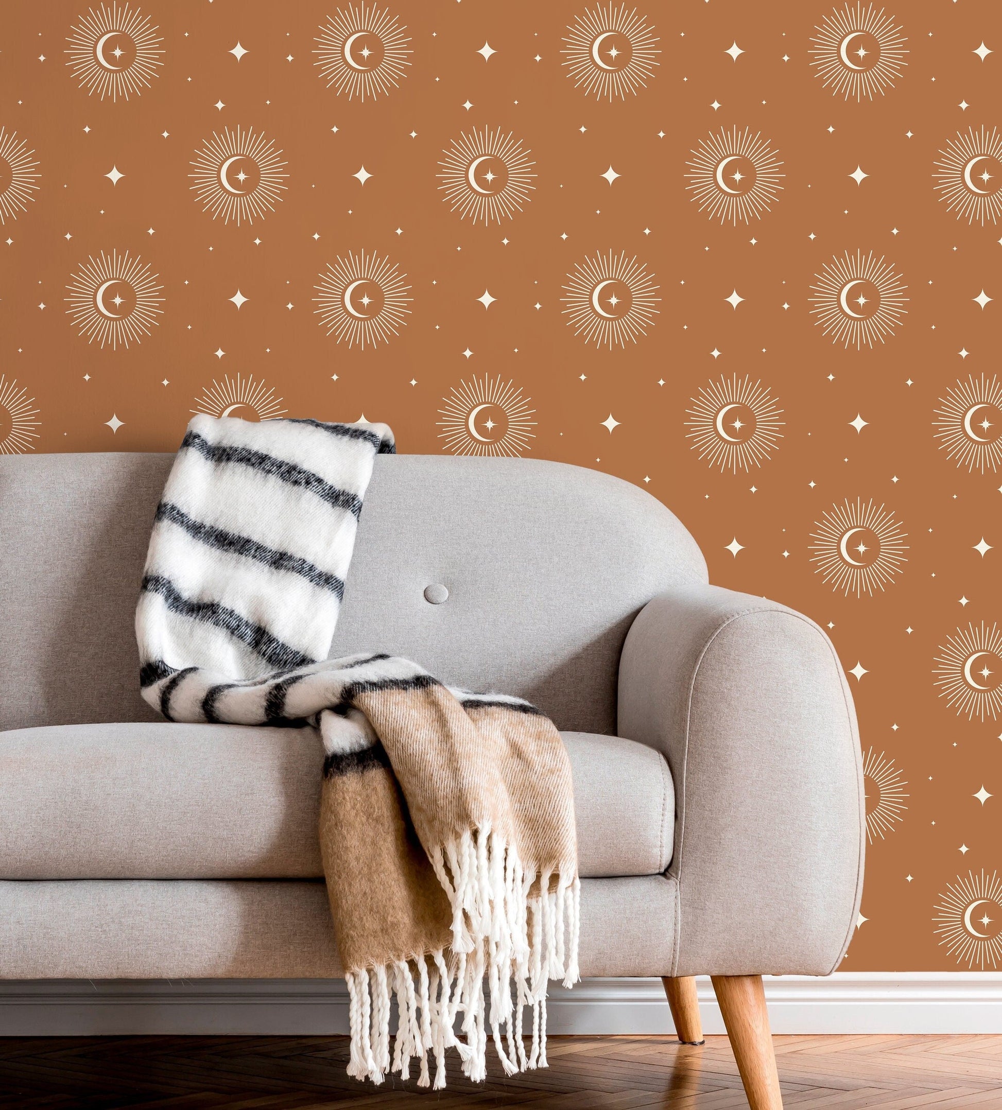 Mystique and Celestial Wallpaper Removable Peel and Stick Wallpaper Peel and Stick Wallpaper Moon and Magic - ZAAR