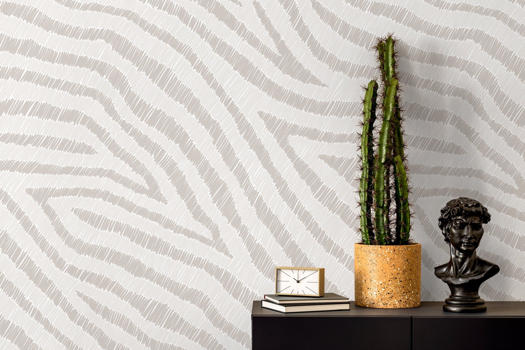 Neutral Abstract Boho Wallpaper / Peel and Stick Wallpaper Removable Wallpaper Home Decor Wall Art Wall Decor Room Decor - D050