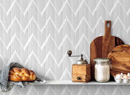 Minimalist Chevron Wallpaper / Peel and Stick Wallpaper Removable Wallpaper Home Decor Wall Art Wall Decor Room Decor - D001