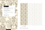 Cream Victorian Damask Wallpaper / Peel and Stick Wallpaper Removable Wallpaper Home Decor Wall Art Wall Decor Room Decor - D093