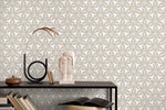 Neutral Floral Boho Wallpaper / Peel and Stick Wallpaper Removable Wallpaper Home Decor Wall Art Wall Decor Room Decor - D174