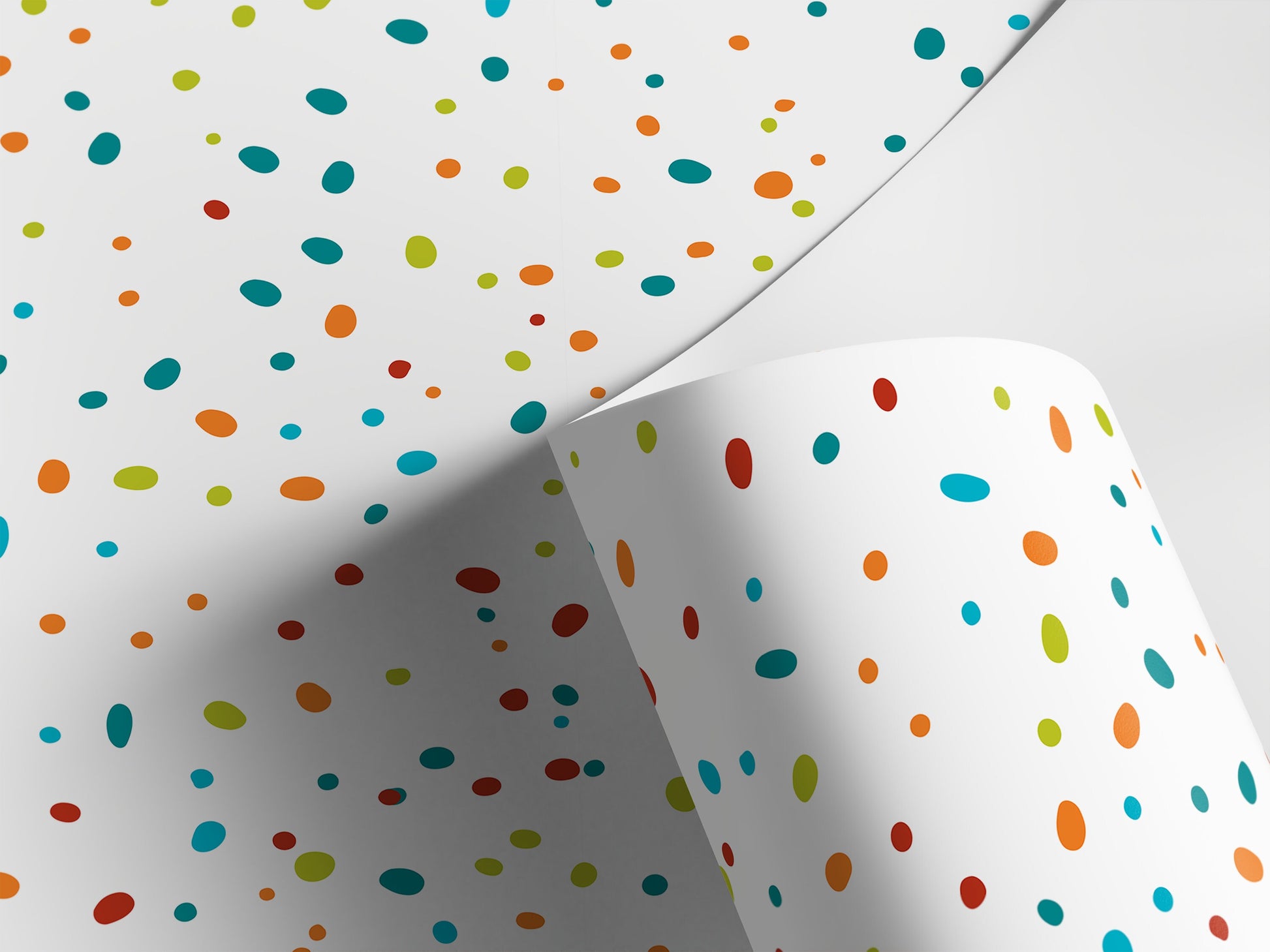 Removable Wallpaper Peel and Stick Wallpaper Wall Paper - Colorful Dots Wallpaper - B069