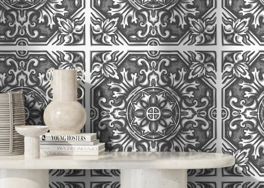 Removable Wallpaper Peel and Stick Wallpaper Wall Paper Wall - Azulejos Tile Wallpaper - B148