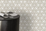 Neutral Floral Boho Wallpaper / Peel and Stick Wallpaper Removable Wallpaper Home Decor Wall Art Wall Decor Room Decor - D174
