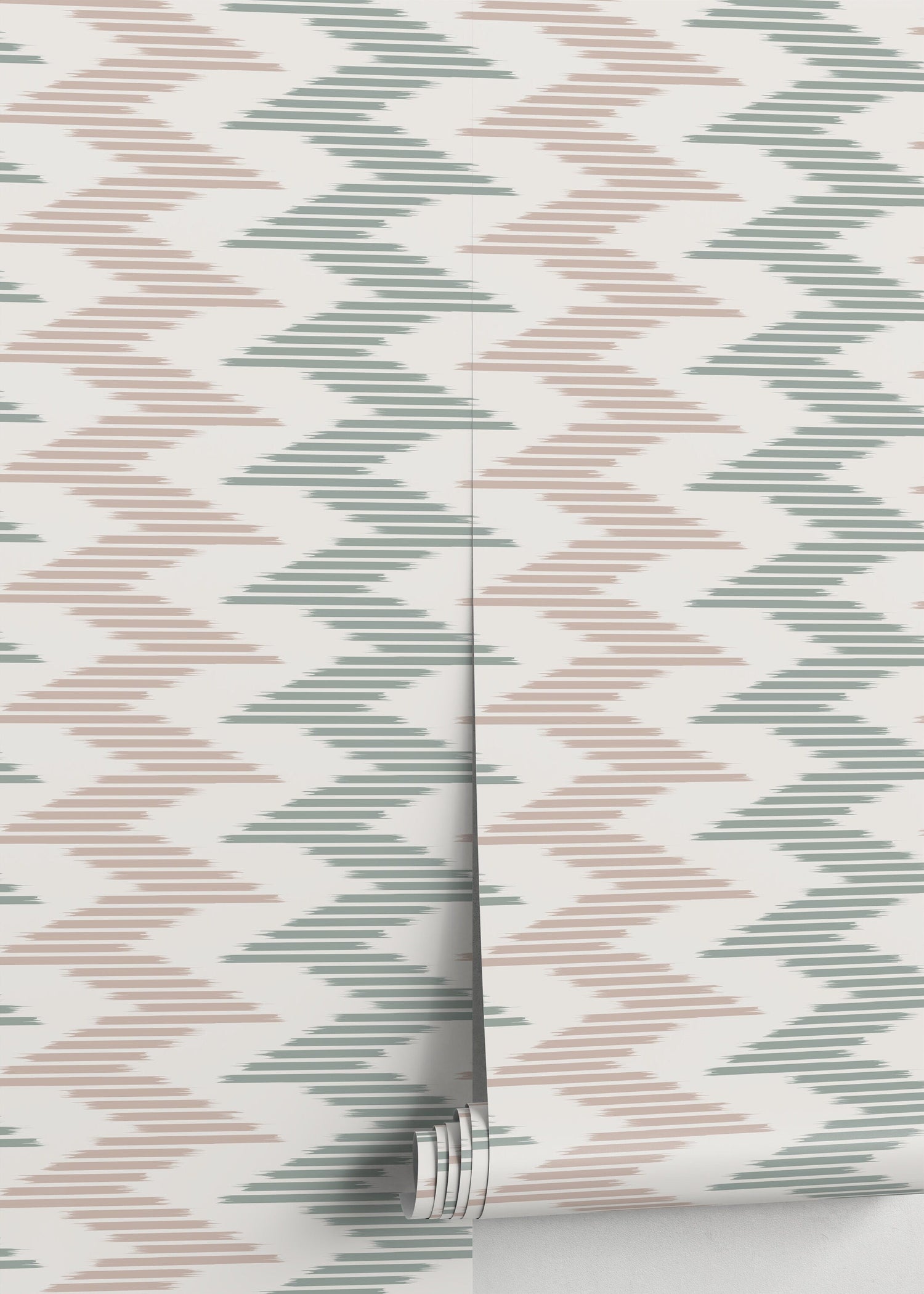 Abstract Chevron Wallpaper / Peel and Stick Wallpaper Removable Wallpaper Home Decor Wall Art Wall Decor Room Decor - D206