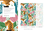 Cute Tiger and Floral Wallpaper / Peel and Stick Wallpaper Removable Wallpaper Home Decor Wall Art Wall Decor Room Decor - D157