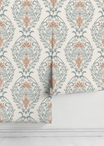 Light Victorian Garden Wallpaper / Peel and Stick Wallpaper Removable Wallpaper Home Decor Wall Art Wall Decor Room Decor - D221