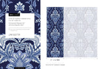 Blue Vintage Victorian Wallpaper / Peel and Stick Wallpaper Removable Wallpaper Home Decor Wall Art Wall Decor Room Decor - D223