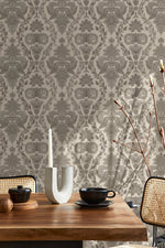 Beige Vintage Victorian Wallpaper / Peel and Stick Wallpaper Removable Wallpaper Home Decor Wall Art Wall Decor Room Decor - D226