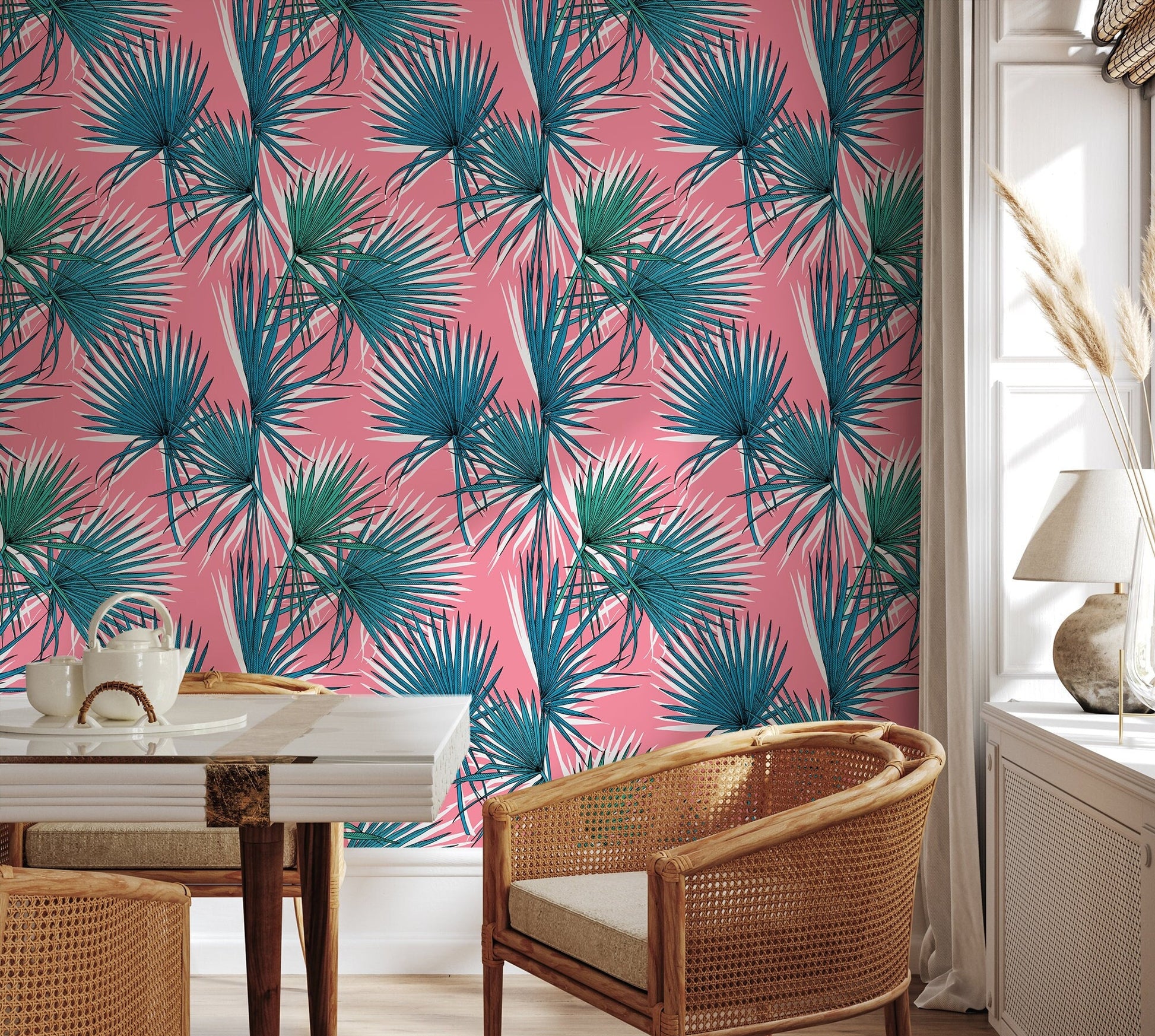 Tropical Pop Art Wallpaper Removable Wallpaper Peel and Stick Wallpaper Wall Paper - B251
